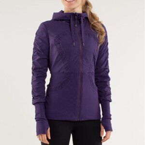 NWOT-Lulu Dance Studio Jacket. Concord Grape, Size 6